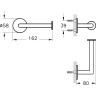 Держатель рулона туалетной бумаги VITRA ORIGIN, цвет хром A44887