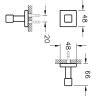 Крючок для халата VITRA Q-LINE, цвет хром A44998