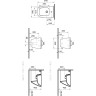 Подвесное биде VITRA INTEGRA SQUARE 7083B003-0288