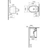 Подвесное биде VITRA PLURAL, цвет Матовый Черный 7831B483-0288
