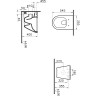 Подвесной безободковый унитаз VITRA INTEGRA ROUND 7041B003-0075