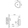 Раковина-чаша VITRA PLURAL низкая, треугольная 47 cм, цвет Матовый Белый 7812B401-0016