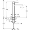 Смеситель для раковины без донного клапана VITRA ORIGIN , цвет черный A4255736