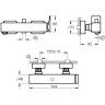 Смеситель VITRA BRAVA ванны душа хром A42613EXP