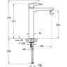 Смеситель VITRA ROOT SQUARE для раковины-чаши хром A42733EXP
